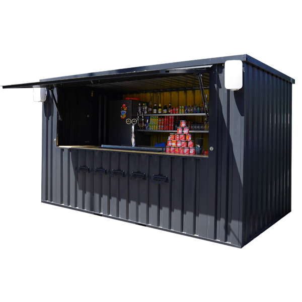 Contentor Bar 4x2m Antracite RAL 7016