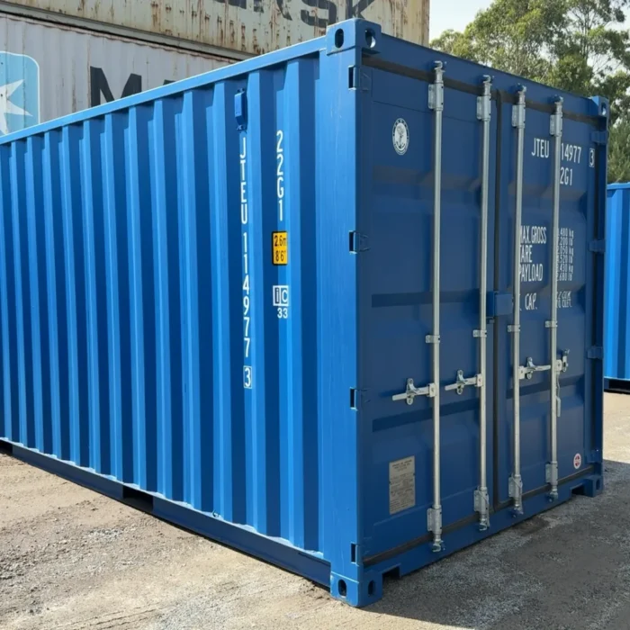 Contentor Marítimo 20 pés (6m) DV Azul – Novo/1Viagem 114977-3
