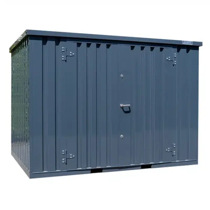 Contentor Armazem 3x2m Porta Dupla Lado Comprido Antracite