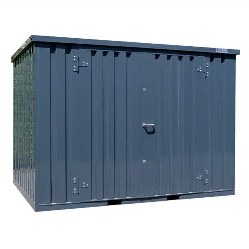 Contentor Armazem 3x2m Porta Dupla Lado Comprido Antracite