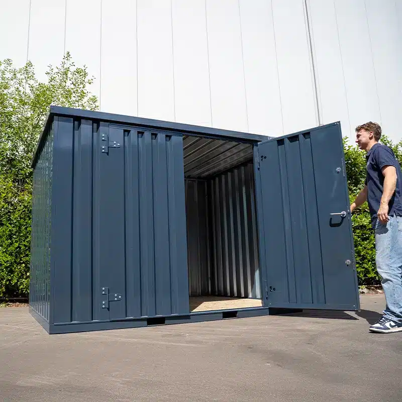 Contentor Armazem 3x2m Porta Dupla Lado Comprido Antracite - Image 2