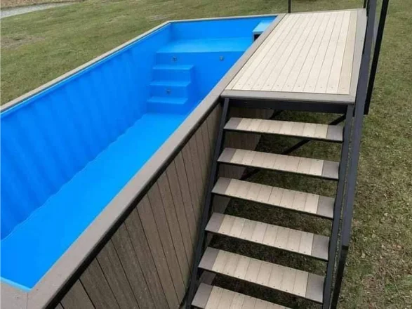 Contentor para piscina de 6 m x 2,5 m