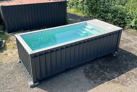 Piscina em contentor de 20 pés com Jato de natação - Image 5