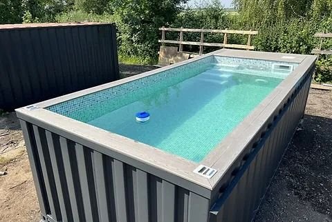 Piscina em contentor de 20 pés com Jato de natação - Image 3