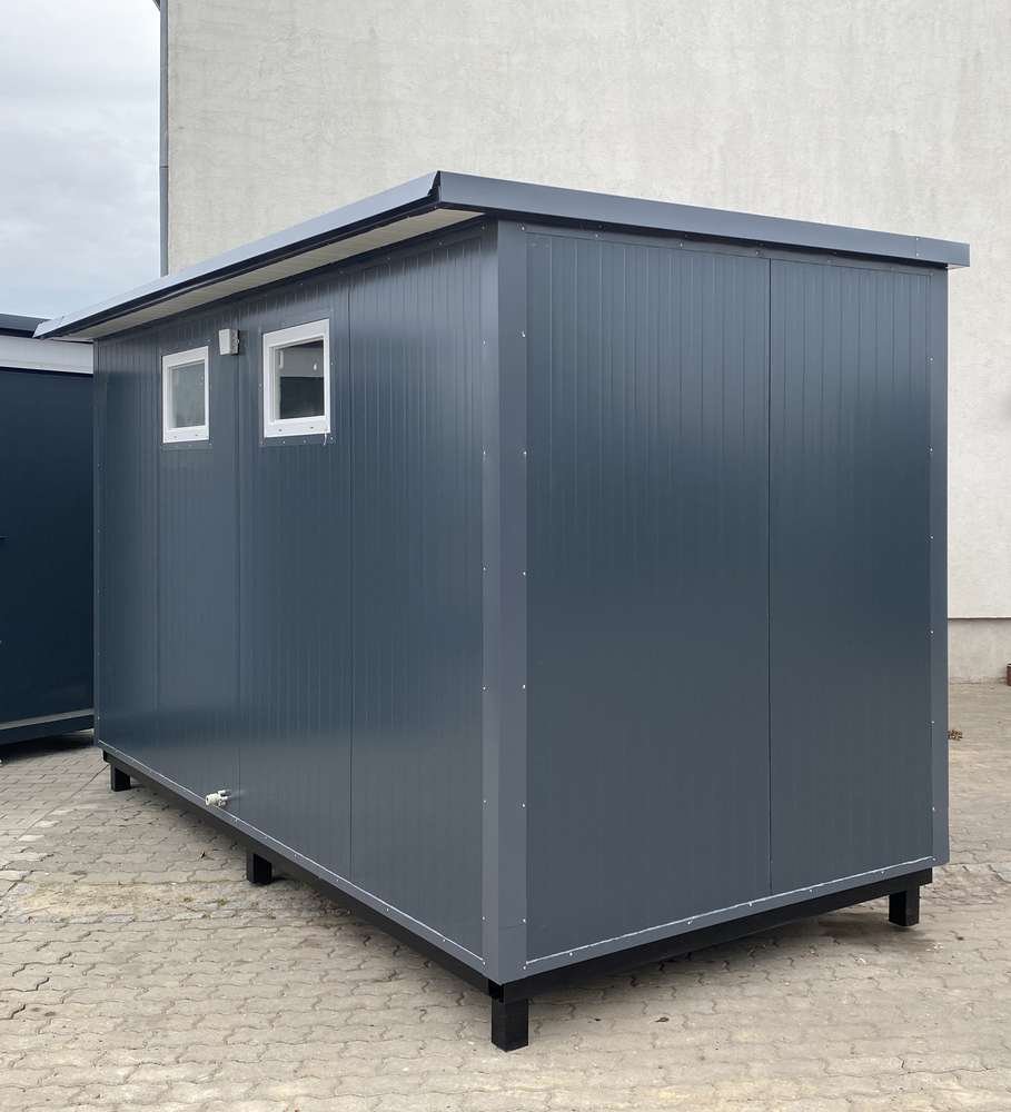 Contentor sanitário de 4x2m com sanita dupla e chuveiros. - Image 12